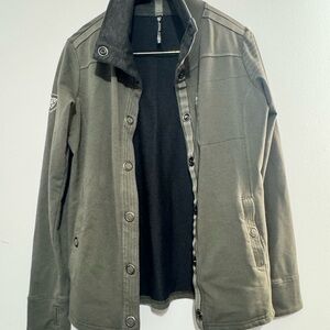 Kuhl Krush Olive Utility Jacket for Women size Medium Lightweight Snap
